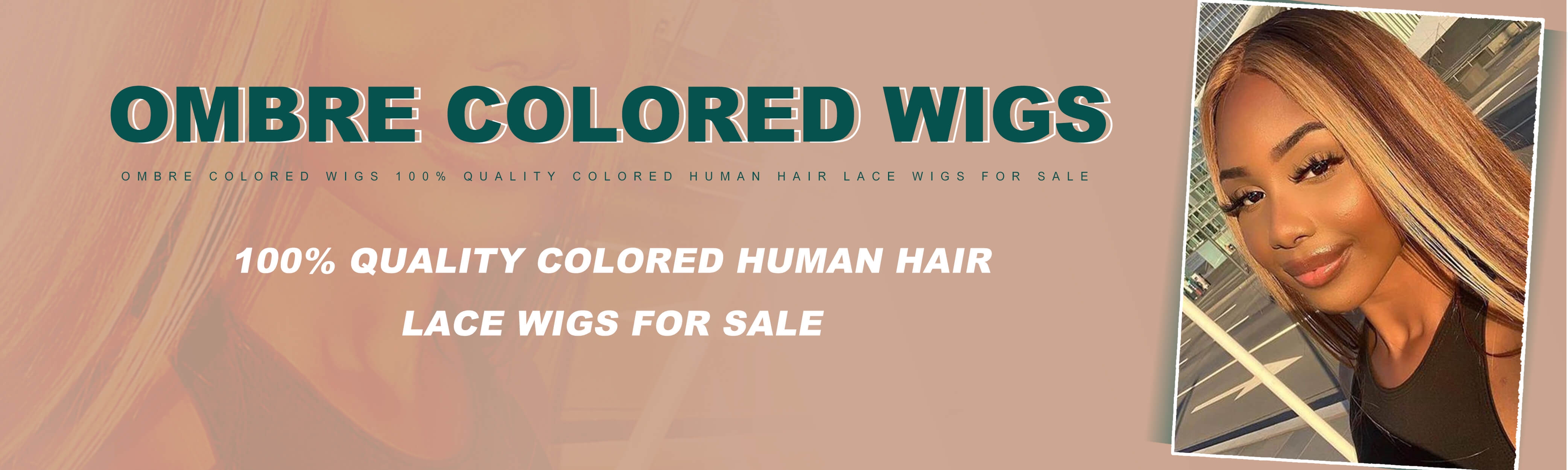 Ombre wigs store online sale now colorful human hair lace wig styles