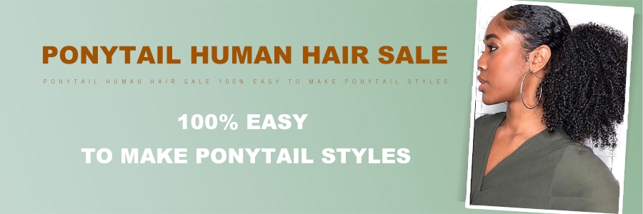 Ponytail Human Hair 