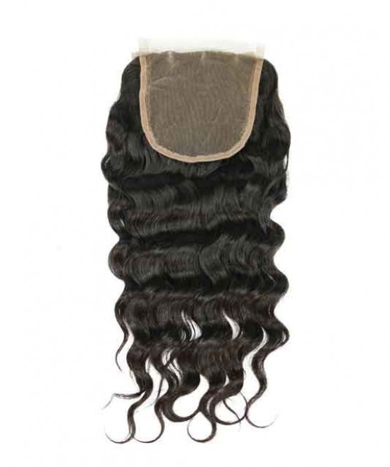 Brazilian Loose Wave Virgin Hair,lace closure,natural color