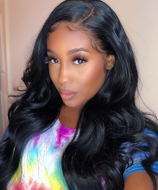 body wave T Part Lace Wigs human hair for black women