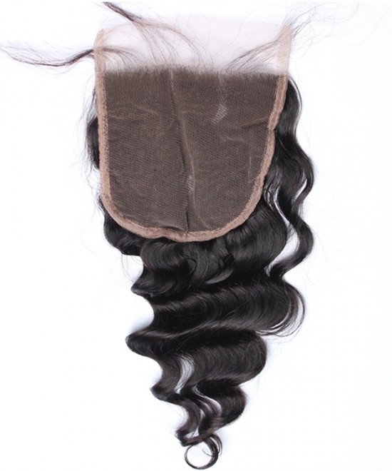 Dolago Brazilian Virgin Hair Loose Wave Human Hair Lace Closure 5x5 Lace Size