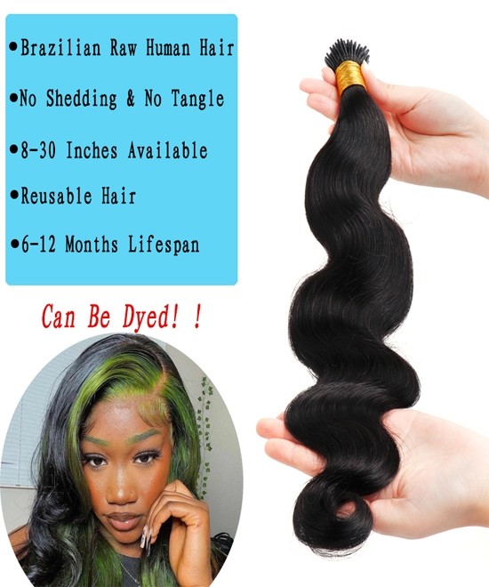 Dolago Atlanta Body Wave I tip Extensions For Women High Quality Itip