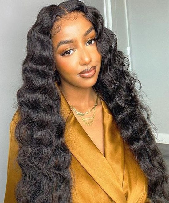 Dolago Transparent Loose Wave Full Lace Wig Human Hair Pre Plucked For Black Women 150% Undetectable Glueless Full Lace Human Hair Wigs With Baby Hair Best Invisible Wavy Lace Wig Sale Online