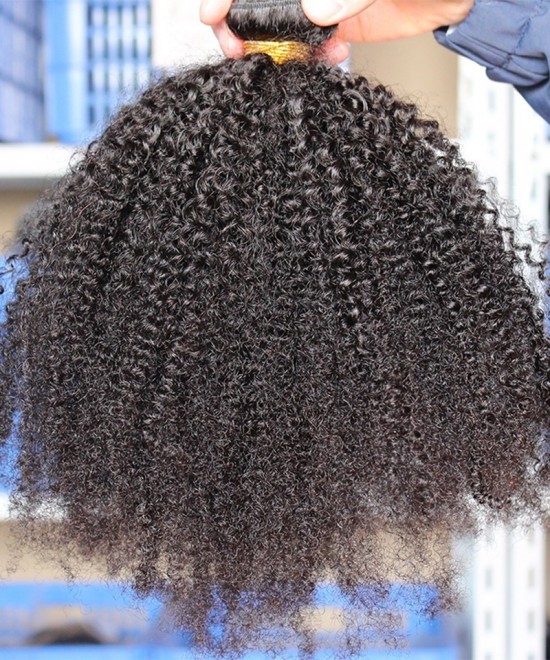 Dolago HAIR Peruvian Afro Kinky Curly Hair Weave 4B 4C 100% Natural Hair Weave 3Pieces