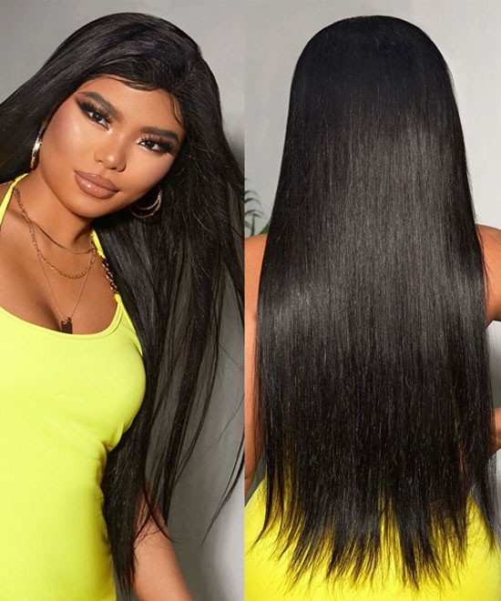 Dolago 180% Glueless 13x4 Lace Front Wigs Human Hair With Baby Hair For Sale Silky Straight Braided Lace Front Wigs Pre Plucked For Black Women Cheap High Quality Frontal Wigs Pre Plucked Free Shipping Online