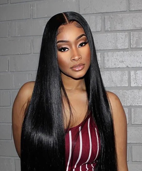 Dolago Glueless 180% Straight 360 Transparent Lace Wigs Pre Plucked With Baby Hair For Sale High Quality 360 Lace Front Brazilian Human Hair Wig Pre Bleached For Black Women Natural 360 Full Lace Wig Online