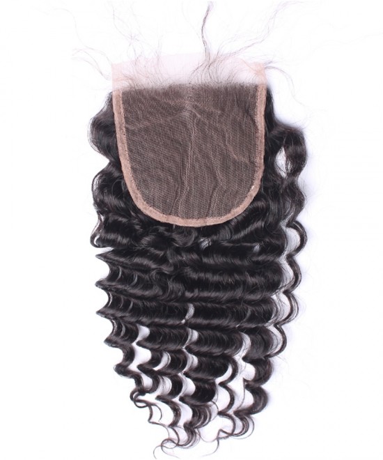 Dolago Brazilian Virgin Hair Deep Wave Human Hair Lace Closure 5x5 Lace Size