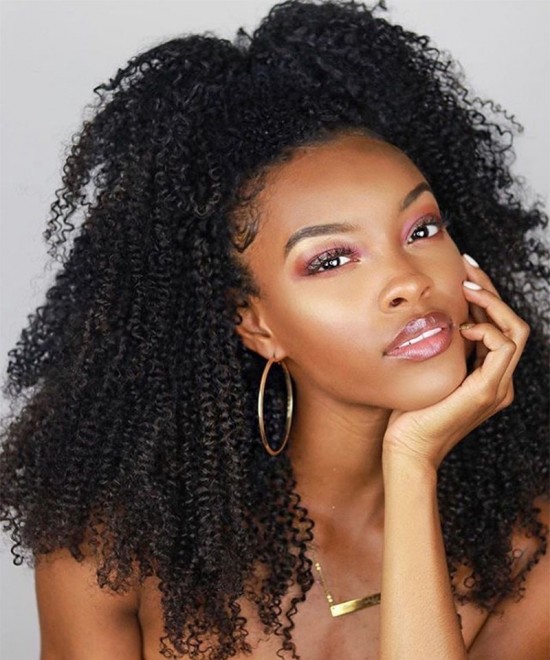Flash Sale Human Hair Wigs For Women With Afro Kinky Curly 