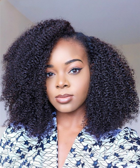 Dolago American Afro Kinky Curly Lace Front Human Hair Wig For Sale Online Natural 250% Density 4B 4C 13x6 Lace Front Wigs For Women Best Glueless Frontal Wigs Pre Plucked With Baby Hair