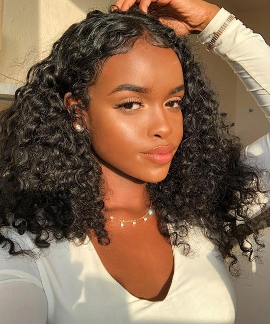 Dolago Glueless HD Loose Curly Lace Front Wigs Pre Plucked For Black Women 150% High Quality Brazilian Virgin Human Hair Front Lace Wig With Invisible Hairline Natural HD Lace Frontal Wig With Baby Hair For Sale Online 