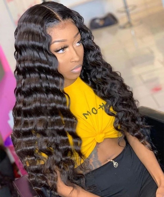 Dolago Best Loose Wave Lace Front Human Hair Wig For Black Women 150% Brazilian Lace Front Wigs Human Hair Pre Plucked For Sale High Quality Glueless Lace Frontal Wigs With Baby Hair Online