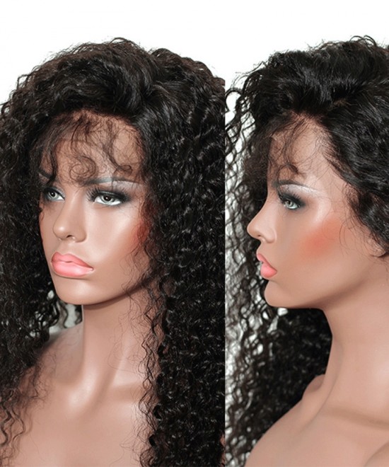 18 Inch Deep Wave Curly 360 Lace Front Wig – Glueless, Human  display picture 2