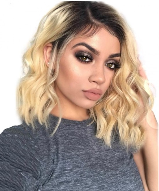 613 Blonde Lace Front Human Hair Wig For Black Women 