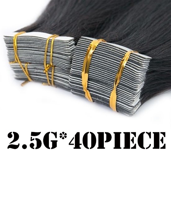 Dolago Natural 3B 3C Kinky Curly Tape In Human Hair Extensions For