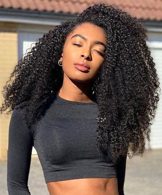 Dolago 4B 4C Afro Kinky Curly 360 Lace Front Wig Human Hair Pre Plucked For Black Women 150% American African Curly 360 Full Lace Wigs With Baby Hair For Sale High Quality HD Lace Wigs Pre Bleached Can Be Dyed