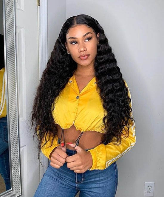 Dolago Loose Curly 250% Glueless 13x6 Lace Front Wigs Pre Plucked For Black Women Natural Brazilian Human Hair Lace Frontal Wig With Invisible Hairline Transparent Front Lace Wigs Bleached The Knots For Sale