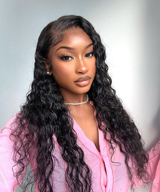 Dolago Invisible HD Curly 13x6 Lace Front Wigs With Pre Plucked Hairline 250% High Density Loose Curly Undetectable Lace Frontal Wigs For Black Women Natural Human Hair HD Swiss Lace Wigs Free Shipping