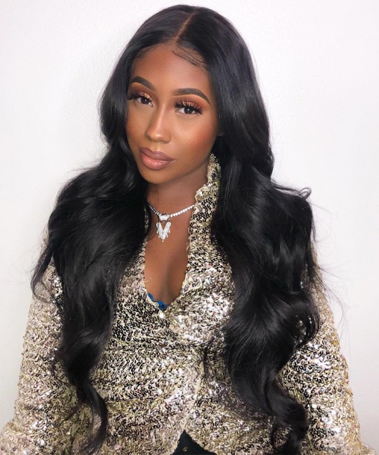 Body Wave 360 Lace Frontal Wig Pre Plucked With Baby Hair 