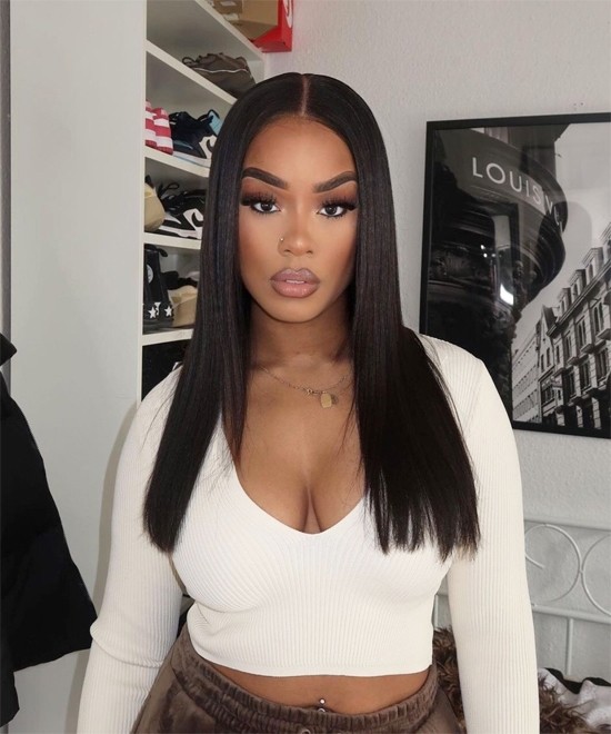 Dolago Best Undetected Full Lace Wigs Pre Plucked 180% Density Straight HD Full Lace Human Hair Wigs For Women 10A Brazilian Human Virgin Hair Glueless Full Lace Wig With Baby Hair For Sale