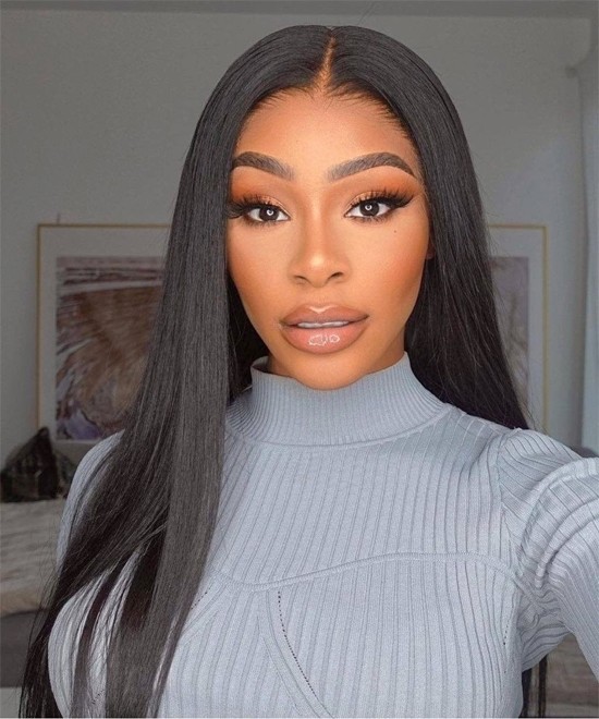 Dolago 250% Silky Straight HD 13X6 Lace Front Human Hair Wigs For Black Women Online Invisible High Quality HD Lace Frontal Wigs Pre Plucked For Sale Undetectable HD Lace Wigs With Baby Hair Pre Bleached