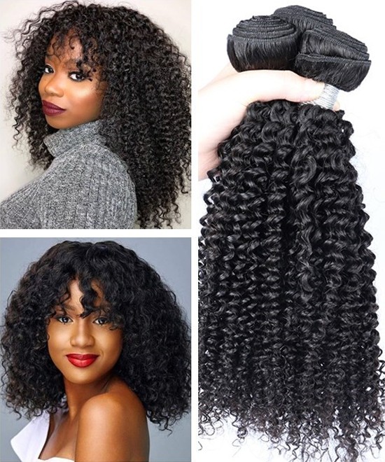 Dolago High Quality Kinky Curly Hand Tied Extensions 100 g/set For Women Weft Hair Bundles Extensions For Short Hair Natural Brazilian Braiding Hair Vendors With Wholesale Price Hot Sales Online