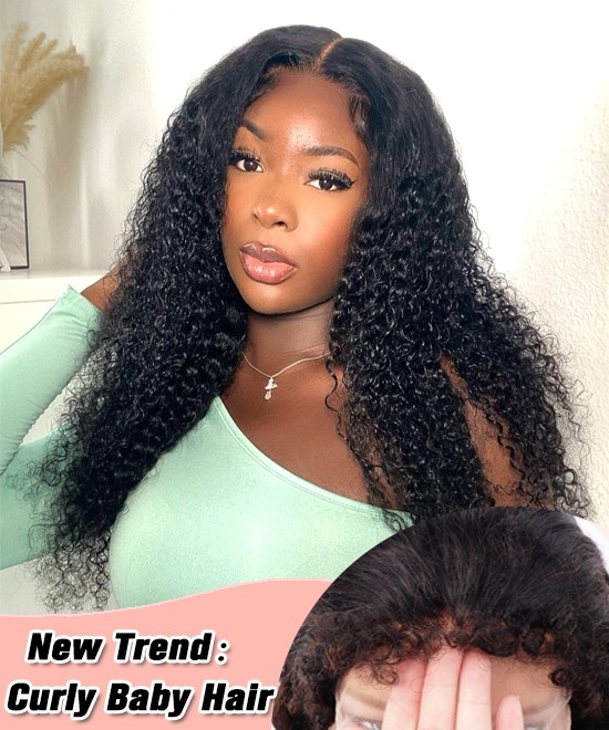 Dolago Transparent American 3B 4A Kinky Curly Braided Lace Front Human Hair Wigs With Curly Baby Hair For Black Women 150% Glueless Brazilian Front Lace Wigs Pre Plucked For Sale With Cheap Price Natural Frontal Wigs