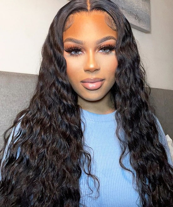Dolago Quality Loose Deep Wave Lace Front Human Hair Wigs For Black Women 150% Best Brazilian Frontal Wigs Pre Plucked With Baby Hair Glueless Wavy Front Lace Wigs Pre Bleached For Sale Online 