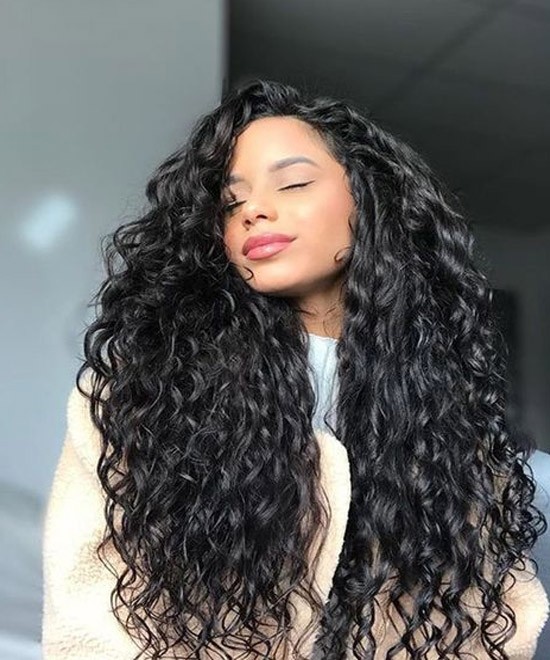 Dolago 130% Loose Curly French Lace Front Wig Human Hair Brazilian Curly Wigs For Black Women Glueless 13X2 High Quality Lace Wigs 16-18 Inches With Baby Hair Pre Plucked
