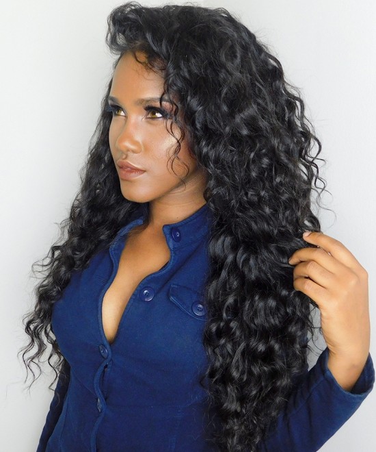 Dolago Loose Wave Pre Plucked 360 Lace Frontal Closure With 2 Bundles Natural Color