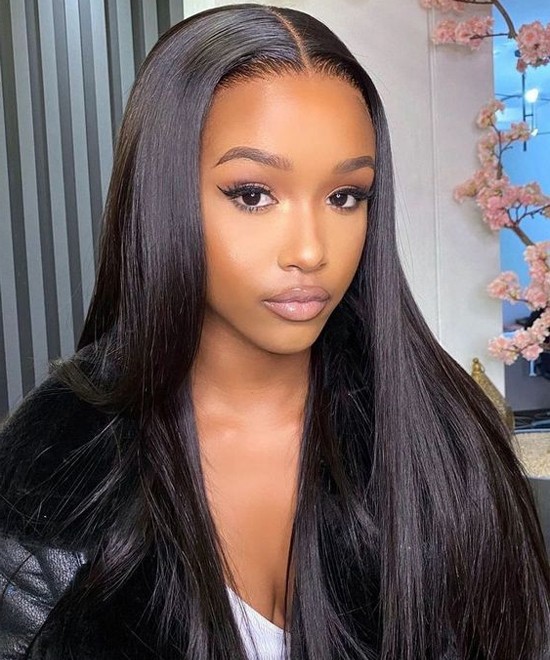 Dolago 130% Straight 360 Full Lace Wig Pre Plucked With Baby Hair For Women Glueless Transparent 360 Lace Front Brazilian Human Hair Wig With Invisible Hairline Best Lace Frontal Wigs Pre Bleached Sale Online Free Shipping