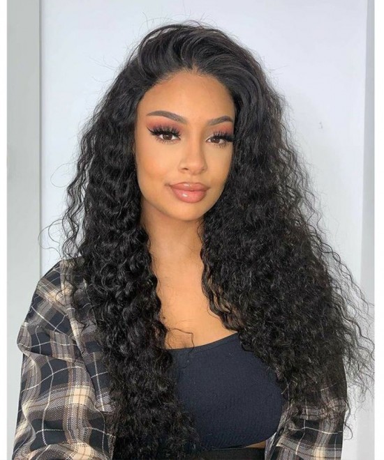 deep wave u part human hair wigs for sale from online shop