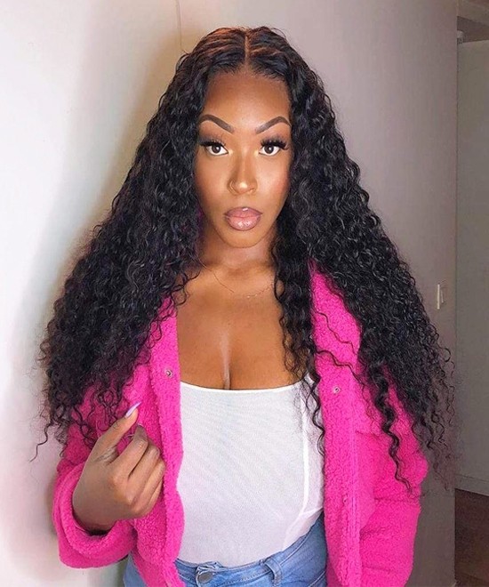 Dolago 180% Glueless Deep Wave 360 Lace Front Wig Human Hair Pre Plucked For Sale Brazilian High Quality Wavy 360 Lace Wig Pre Bleached For Black Women Natural 360 Transparent Lace Frontal Wig With Baby Hair 