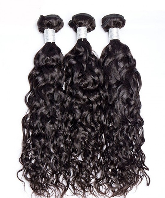 Dolago Brazilian Virgin Hair Bundles For Sale 10-30 inches Brazilian Water Wave Hair 3 Pieces Human Virgin Hair Weaves From Wholesale Hair Vendor