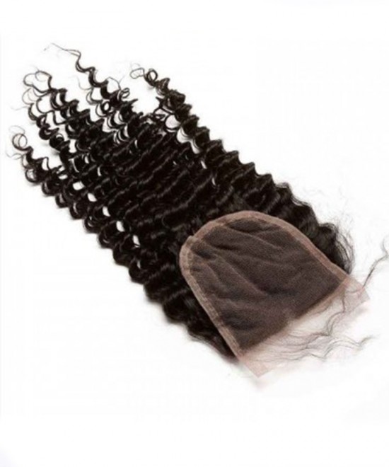 Dolago Brazilian Virgin Hair Kinky Curly Human Hair Lace Closure 4x4 Lace Size
