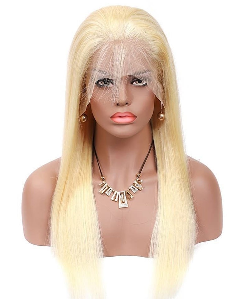 best cheap 613 blonde human hair lace wig Brazilian 613 straight wig