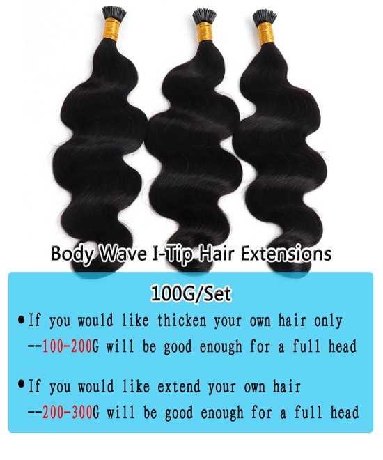 Dolago Atlanta Body Wave I tip Extensions For Women High Quality Itip