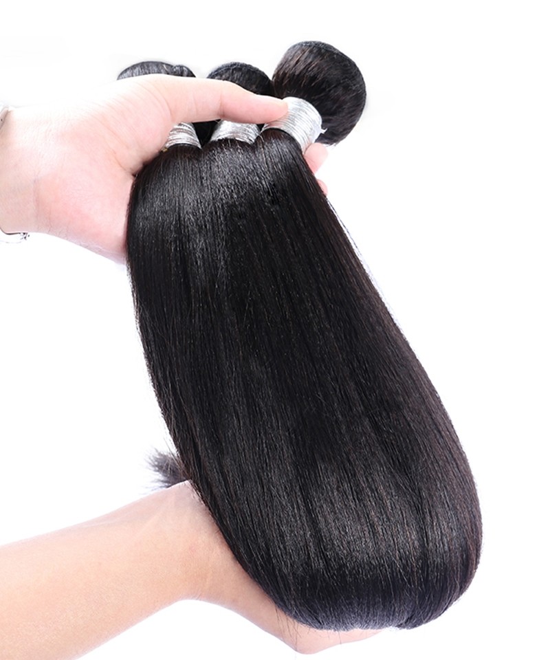 DOLAGO Brazilian Mink Virgin Hair Yaki Straight 3Pcs 100 Unprocessed