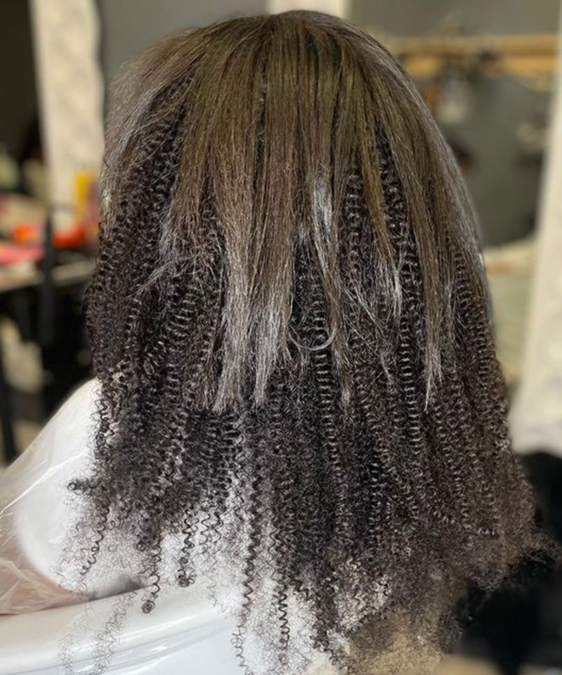 Dolago Brazilian Afro Kinky Curly Micro Link Human Hair Extensions