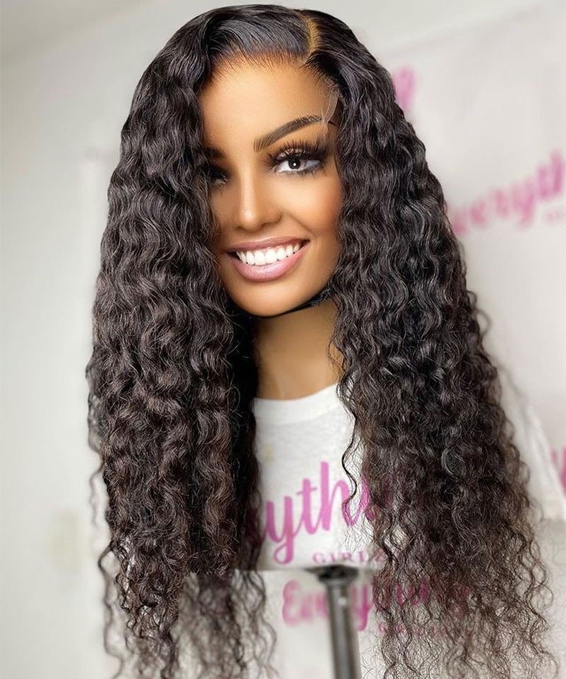 Super Hd Swiss Lace Wigs Brazilian Loose Curly For Women Online Sale