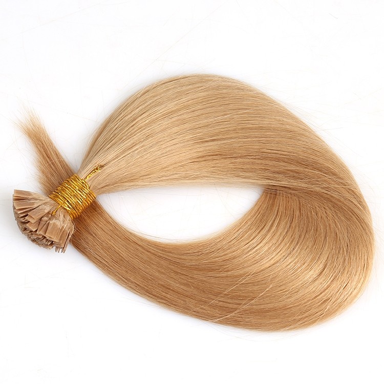 DOLAGO 100% Virgin Remy Human Hair Extensions Keratin Fusion Flat Tip ...