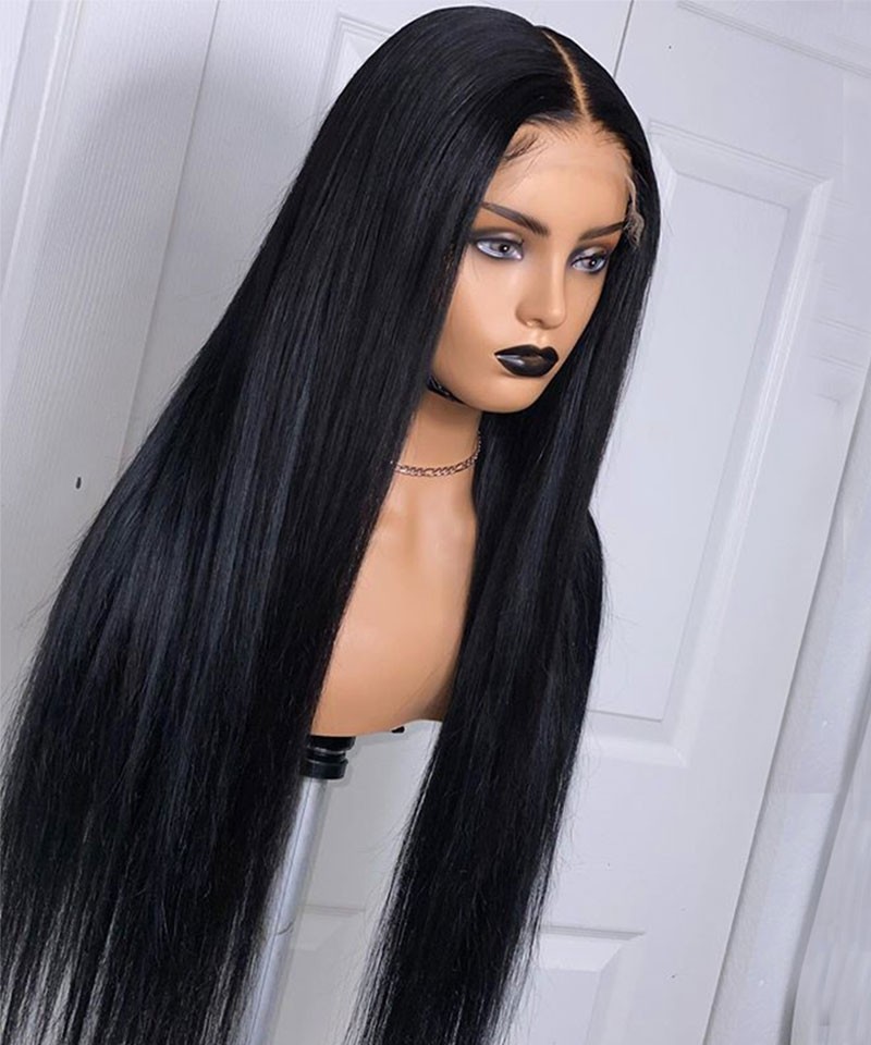 Glueless Lace Closure Wigs Straight 5X5 HD Lace Closure Human Hair Wig