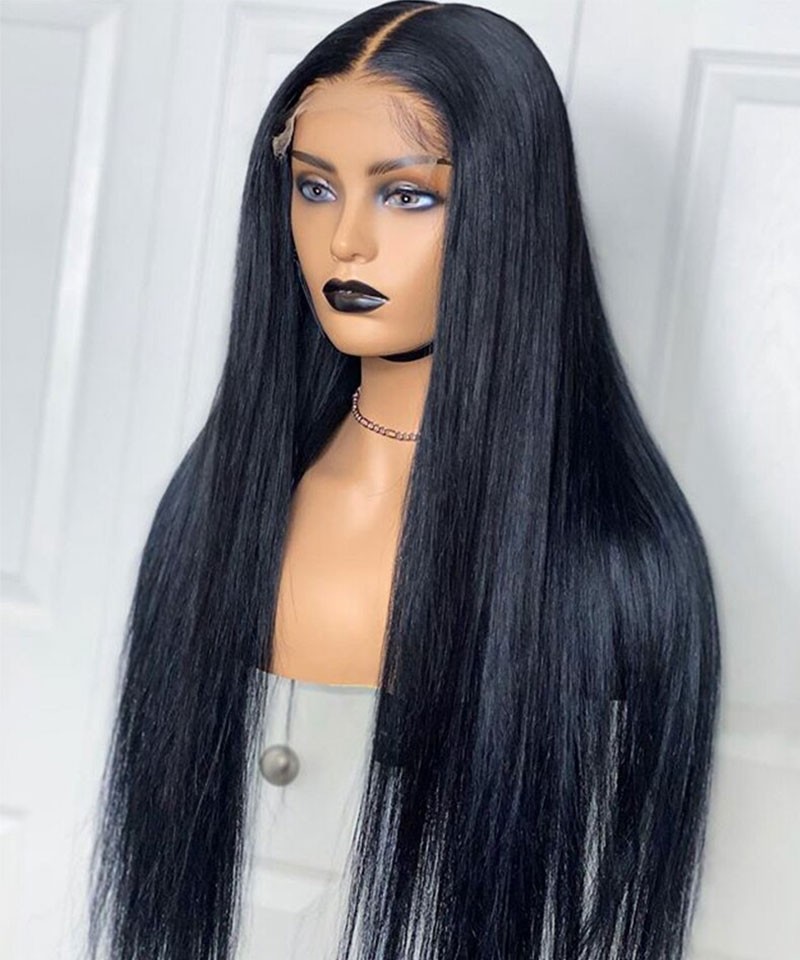 Glueless Lace Closure Wigs Straight 5X5 HD Lace Closure Human Hair Wig