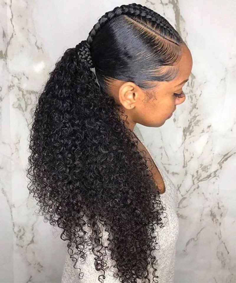 Dolago Curly Wrap Ponytail Human Hair Magic Horsetail Wrap Around