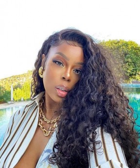 Dolago Cheap 13x4 Lace Front Loose Curly Wigs Pre Plucked For Black Women Online 180% Brazilian Human Hair Front Transparent Lace Wig With Baby Hair Pre Bleached Natural Brazilian Frontal Wigs For Sale