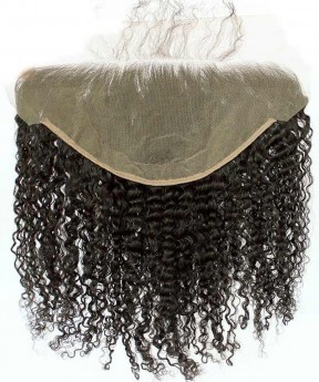 Dolago 13x6 Lace Frontal Closure Kinky Curly Brazilian Virgin Hair Ear To Ear Frontal Pre Plucked
