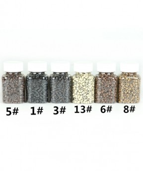 Dolago Hot Sale 500pcs/1000pcs Micro Link Rings Silicone Lined 5.0*3.0*3.0 Human Hair Extensions Beads Salon Microlinks Hair Extension Accessories Sale Online