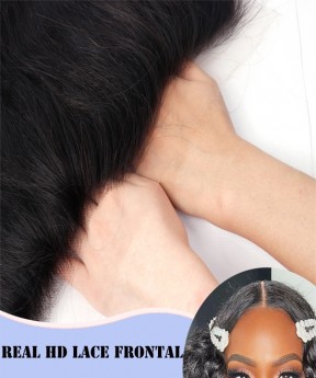 Dolago Body Wave HD Lace Frontal Closures Only 4x4 13x4 HD Crystal Clear Transparent Frontals For Black Women Girls With Natural Hairline Brazilian Human Hair Melt Swiss HD Frontal Bleached The Knots