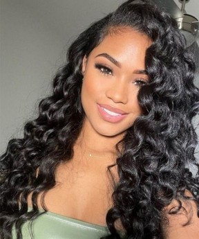 Dolago 13x6 Human Hair Lace Front Wigs With Fake Scalp Loose Wave 180% Density Glueless Front Lace Wigs With Baby Hair For Black Women High Quality Frontal Lace Wigs Pre Plucked Free Shipping