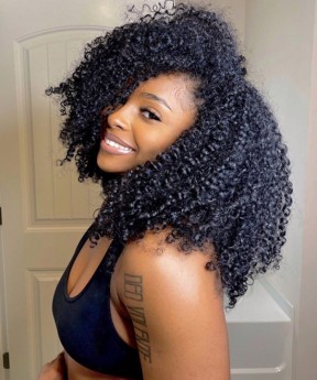 Dolago 250% 3B 3C Kinky Curly Lace Front Wigs Human Hair For Black Women Lightly Pre Plucked Glueless Lace Front Wigs With Natural Baby Hair For Sale Brazilian Curly 13x6 Lace Front Wig Free Shipping