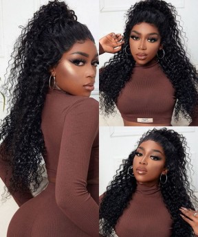 Dolago Loose Wave Human Hair 13x4 Lace Front Wigs Pre Plucked For Black Women 250% Brazilian Natural Wavy Frontal Wigs With Baby Hair For Sale Online Glueless Transparent Front Lace Wigs Pre Bleached